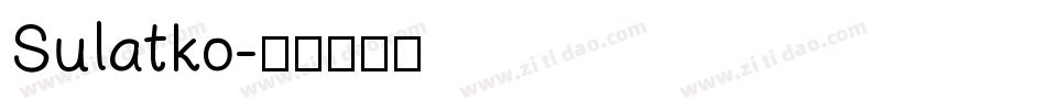 Sulatko字体转换