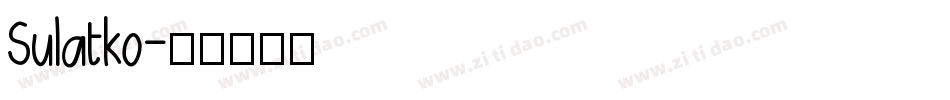 Sulatko字体转换