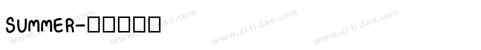 SUMMER字体转换