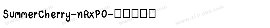 SummerCherry-nRxP0字体转换
