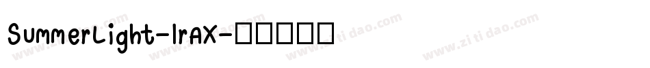 SummerLight-lrAX字体转换