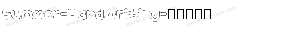 Summer-Handwriting字体转换