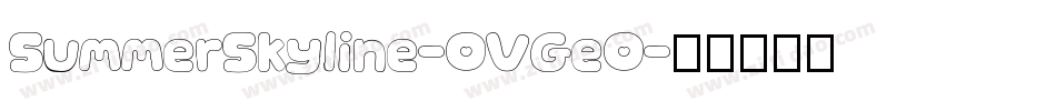 SummerSkyline-OVGeO字体转换