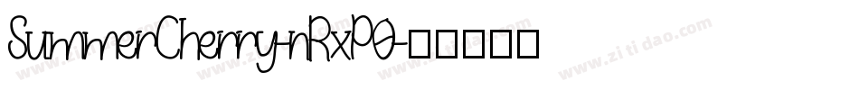 SummerCherry-nRxP0字体转换