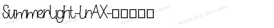 SummerLight-lrAX字体转换