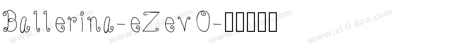 Ballerina-eZevO字体转换