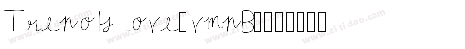 TrenoIsLove-vmnB4字体转换