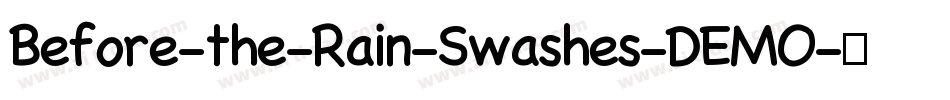 Before-the-Rain-Swashes-DEMO字体转换