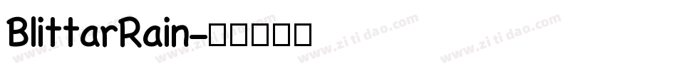 BlittarRain字体转换