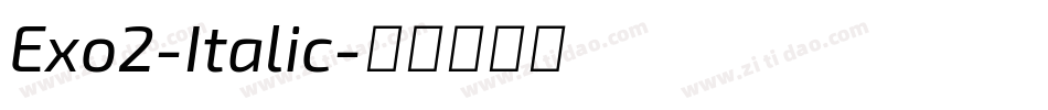 Exo2-Italic字体转换