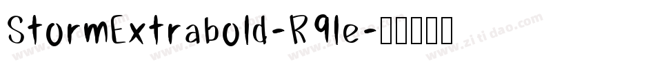 StormExtrabold-R9le字体转换