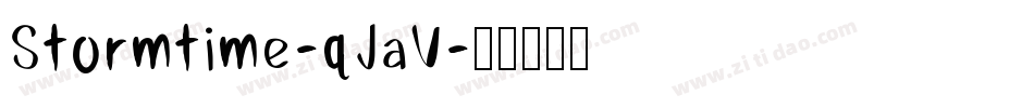 Stormtime-qJaV字体转换