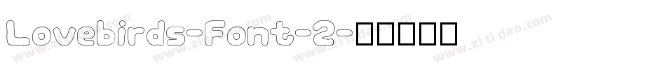 Lovebirds-Font-2字体转换