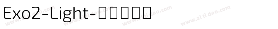 Exo2-Light字体转换