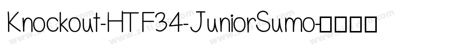 Knockout-HTF34-JuniorSumo字体转换
