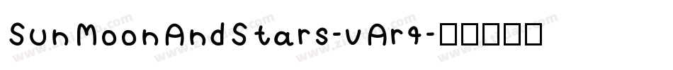 SunMoonAndStars-vAr4字体转换