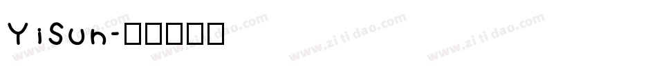 YiSun字体转换