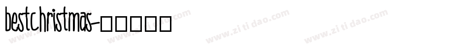 bestchristmas字体转换