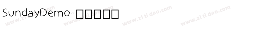 SundayDemo字体转换