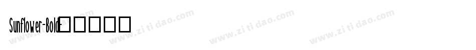 Sunflower-Bold字体转换