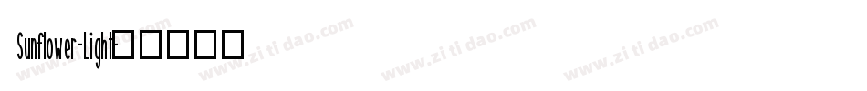 Sunflower-Light字体转换