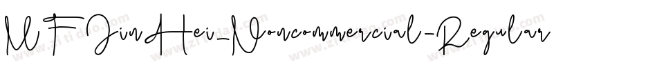 MFJinHei_Noncommercial-Regular字体转换