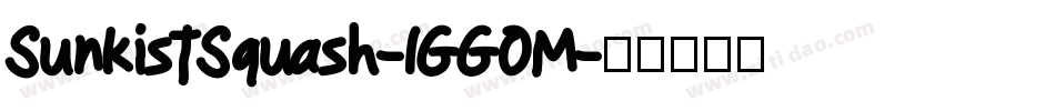 SunkistSquash-1GGOM字体转换