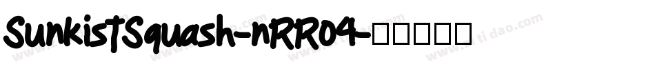 SunkistSquash-nRR04字体转换
