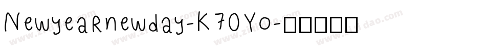 Newyearnewday-K70Yo字体转换