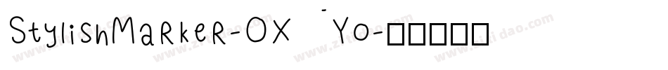 StylishMarker-OXYo字体转换