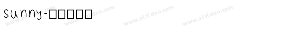 sunny字体转换
