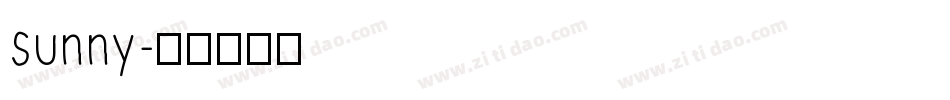 sunny字体转换