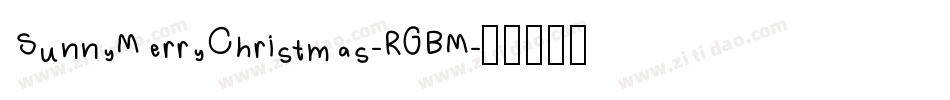 SunnyMerryChristmas-RGBM字体转换