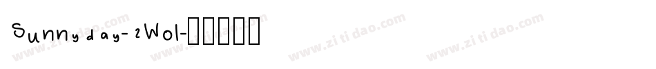 Sunnyday-2Wol字体转换