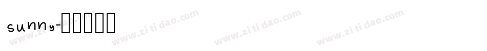 sunny字体转换