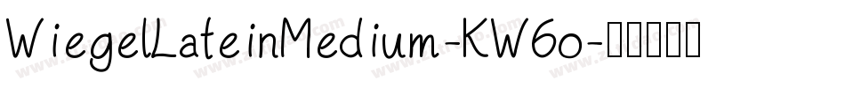 WiegelLateinMedium-KW6o字体转换