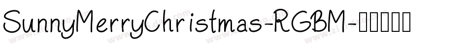 SunnyMerryChristmas-RGBM字体转换