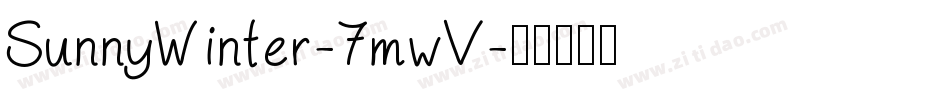 SunnyWinter-7mwV字体转换