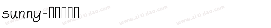 sunny字体转换