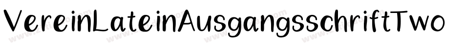 VereinLateinAusgangsschriftTwoBQ字体转换