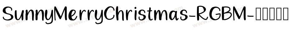 SunnyMerryChristmas-RGBM字体转换