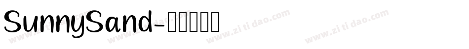 SunnySand字体转换