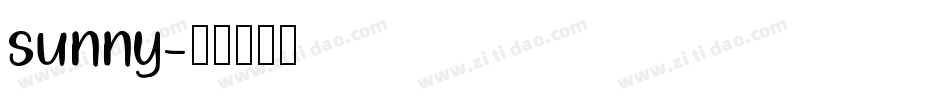 sunny字体转换