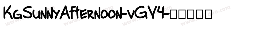KgSunnyAfternoon-vGV4字体转换
