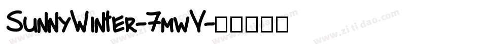SunnyWinter-7mwV字体转换