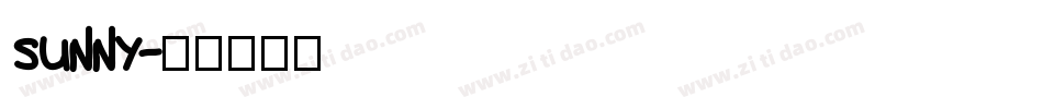 sunny字体转换