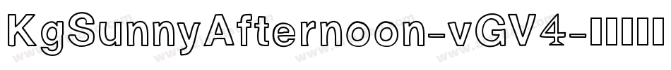 KgSunnyAfternoon-vGV4字体转换