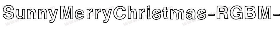 SunnyMerryChristmas-RGBM字体转换