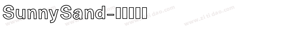 SunnySand字体转换