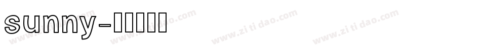 sunny字体转换